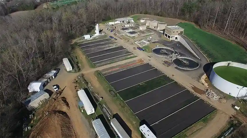 After photo of Fort Mill, SC Wastewater Treatment Plant
