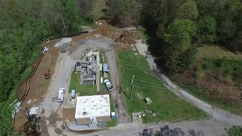Before photo of Shelby, NC Wastewater Treatment Plant