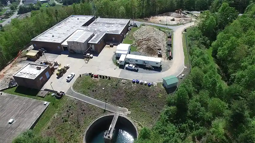Before photo of Boone, NC Water Treatment Plant