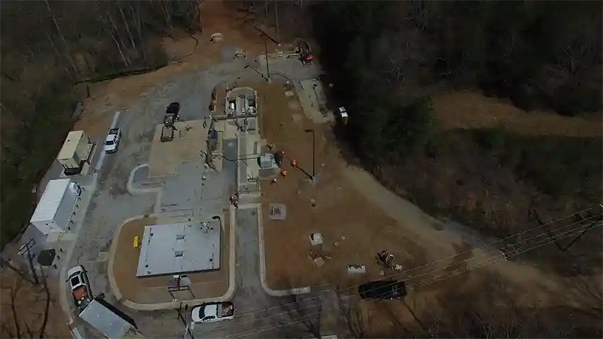 After photo of Shelby, NC Wastewater Treatment Plant