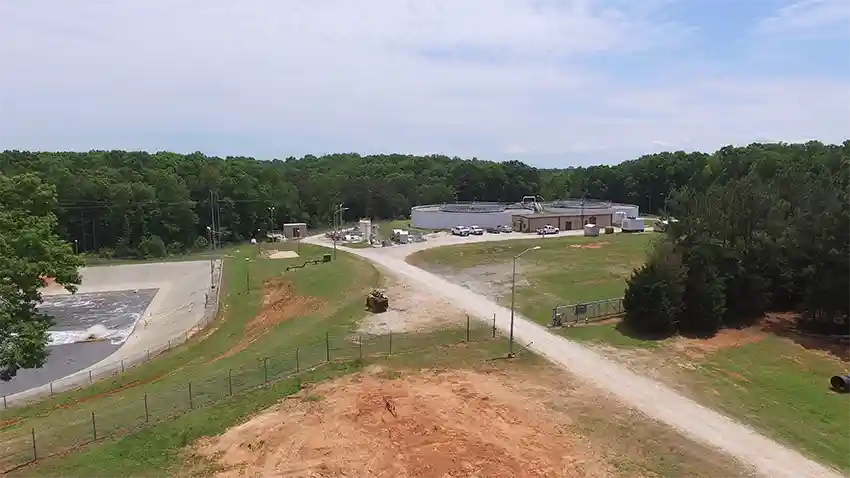 Before photo of Waterloo, SC Water Treatment Facility